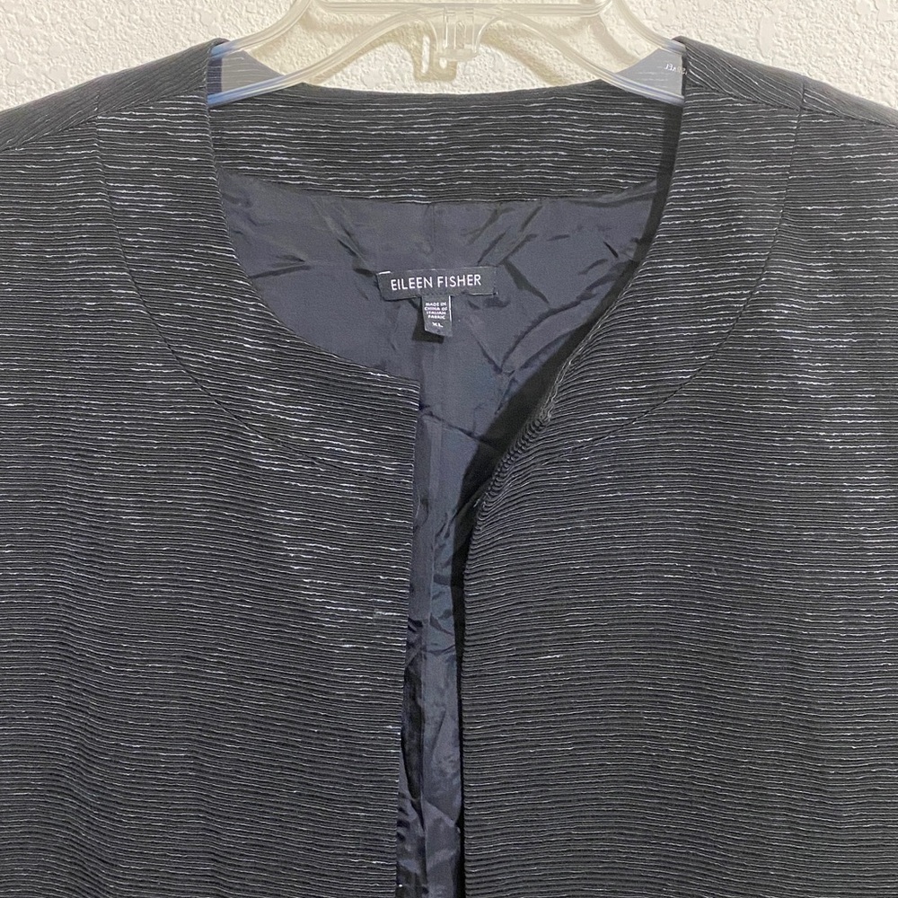 NWOT EILEEN FISHER Relaxed-Fit Textured Jacket w 3/4 Sleeve Women's Size XL - Picture 1 of 9